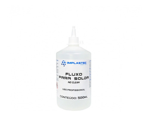 Fluxo Liquido No Clean Fluxo De Solda 500ml Implastec 