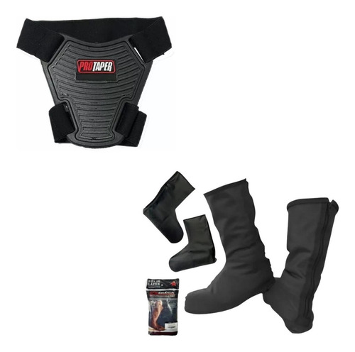 Botas Zapatones Impermeables Moto + Protector Cambios