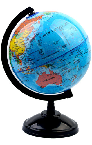 Globo Terráqueo Giratorio Didáctico Mapa Mundo Español 11cm