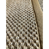 Alfombra De Sisal Con Borde En 3 Tonos 160x240 Cm  