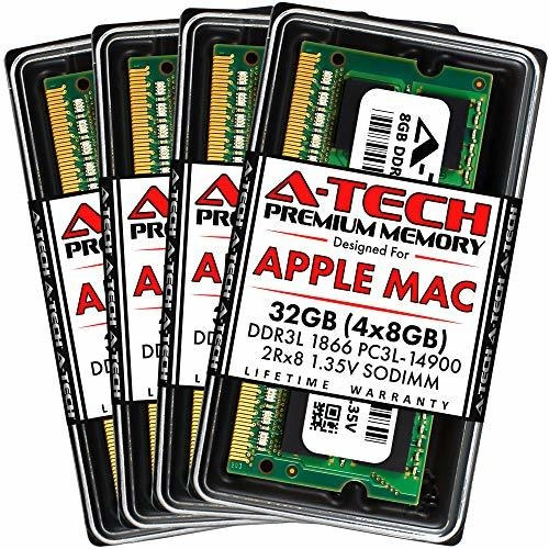 A-tech Para Apple 32gb (4x 8 Gb) Ddr3l 1867mhz - 1866mhz Pc3