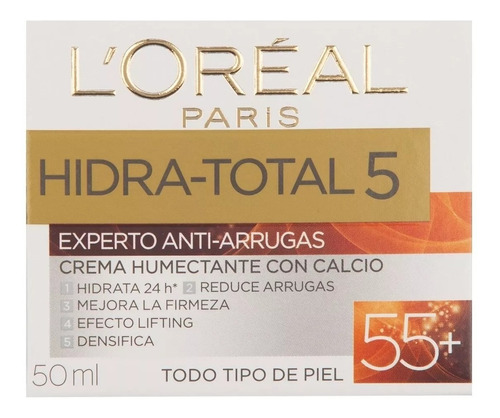 Loreal Paris Crema Experto Antiarrugas +55 Hidra Total 50 Ml