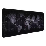 Mouse Pad Gamer Mapa Mundo Xxl 40x90 Cm Antideslizante.