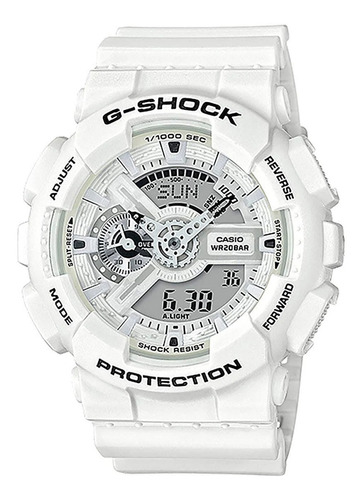 Relógio Casio G-shock Ga-110mw-7adr Branco Original + Nf-e