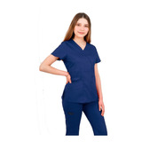 Pijama Quirurgica Antifluidos Mujer Azul Marino