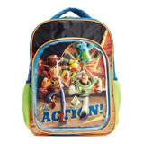 Mochila Ruz Primaria Buzz Lightyear O Toy Story Escolar Color Verde