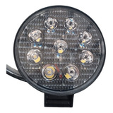 Faro Led Auxiliar Redondo 12/24 Luz Blanca 9 Leds