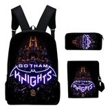 Mochila Batman Bolso De Hombro Bolso De Pluma-juego De 3 Uds 220