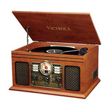 Victrola Vta-200b Mh Tocadisco Bluetooth Cd Casette Radio Fm