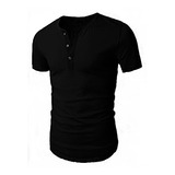 Pack X3 Remeras Entalladas Tipo Chomba Henley Hombre!!