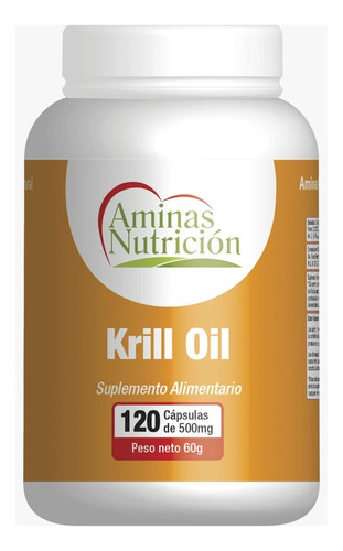 Krill Oil  120 Capsulas De 500mg Aminas Nutricion