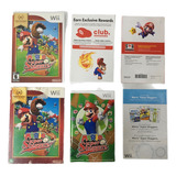 Wii Jogo Mario Super Sluggers Original Com Luva 