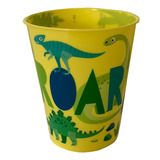 Vaso Plástico Flexible Irrompible Dino Amarillo Fiesta X5