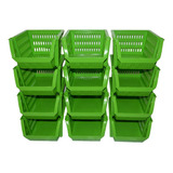 35 Caixas Bin Organizadora Plástica Empilhável Plástico Cest