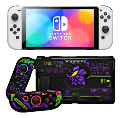 Case Carcasa Nintendo Switch Oled Neon Genesis Evangelion