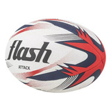 Pelota Rugby Flash Attack Roja Y Azul N°4