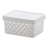 Cesto Organizador Rattan Quadratta 19 X 14 X 10 Branco