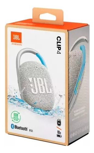 Caixa De Som Bluetooth Jbl Clip4 Eco Prova D'água E Portátil