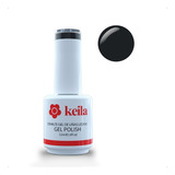 Esmalte Keila Semiperamente Gel Polish Uv/led Color 028-frankfurt (negro)