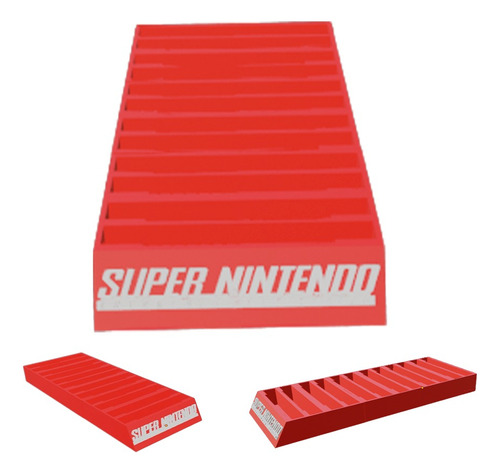 Base Para 12 Cartuchos O Juegos Super Nintendo Coleccionista