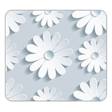 Mouse Pad Personalizado Flores Blancas Regalo Mama Amiga 762