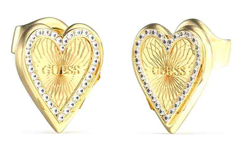 Aretes Guess Para Mujer Unchain My Heart Color Oro Rosa