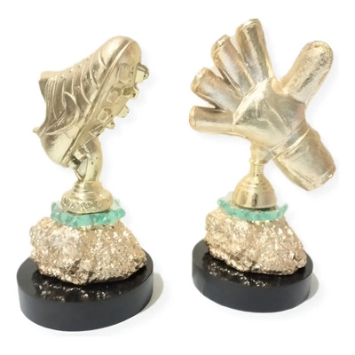 Trofeos De Futbol Goleador Y Mejor Portero 34 Cm Altura | Meses sin interés