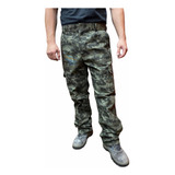 Pantalon Cargo Ripstop Hombre Camuflado Antidesgarro Tactico