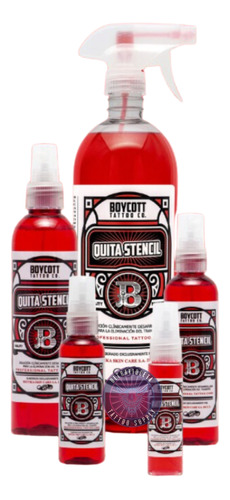 Quita Stencil Tattoo Borra Plantilla Tatuaje Boycott 60ml