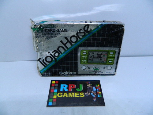 Trojan Horse Lcd Card Game Watch Gakken C/ Defeito Mini Game