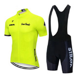 Camisa Bretelle Gel Mtb Ciclismo Bike Conjunto