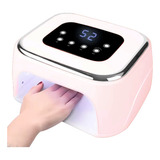 Cabine 128w 42 Led Uv Unhas Gel Bluetooth Painel Música Pink