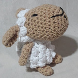 Sonajero Oveja  Amigurumi Apego Crochet Bebe  El Cristal Encantado