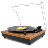 Vinyl Music On - Tocadiscos Retro Con Bluetooth Con Doble Al