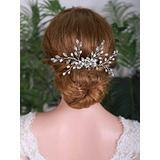 Peines - Yertter Wedding Crystal Bridal Hair Comb Clip Silve