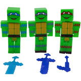 Figura Tortugas Ninja Muñecos Minecraft 