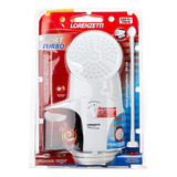 Ducha Lorenzetti Top Jet Turbo Multitemperatura Pressurizada Cor Branco Potência 7500 W 220v