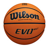 Balón De Juego Wilson Basketball Evo Nxt Fiba, Cuero Mixto, 