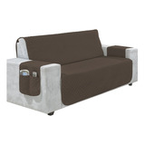 Capa Pra Sofa Retratil 2,20x2,20m 4 Lugares C/ Porta Objetos