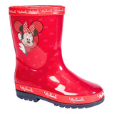 Bota De Lluvia Para Niña Disney Minnie Impermeable 