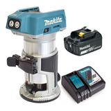 Tupia Sem Fio Drt50z 18v Makita Brushless + Bat 5ah + Carreg