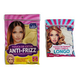 Touca Anti-frizz De Cetim G  *brinde Touca De Banho*