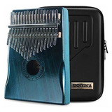 Moozica 17 Keys Kalimba Marimba, Solid Mahogany Wood (mahog