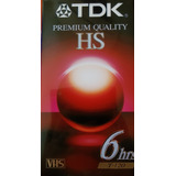  Cassette Vhs Tdk T-120 Premium Quality 6 Hs Por Und