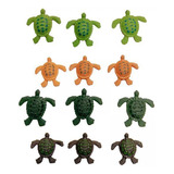 5 Paquete De 2-6 Figuras De Modelo De Tortuga De 5 Piezas