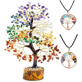 Árbol De Vida De 7 Chakras Colgante Bonsái Árbol Del...