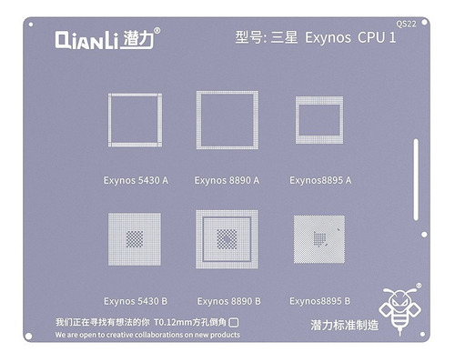 Stencil Reballing Samsung Exynos Cpu 1 Qianli Qs22