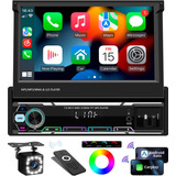 Auto Estereo Pantalla Retractil 1din Carplay Inalámbrico