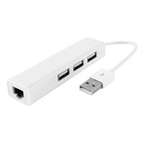 Adaptador Hub Usb A Rj45 Ethernet Red Lan + Usb  (elegir)