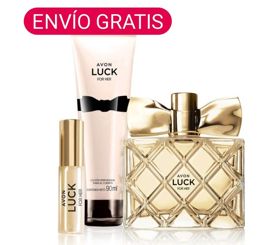 Luck Avon For Her Combo X 3 Eau De Parfum+perfume 15ml +crem